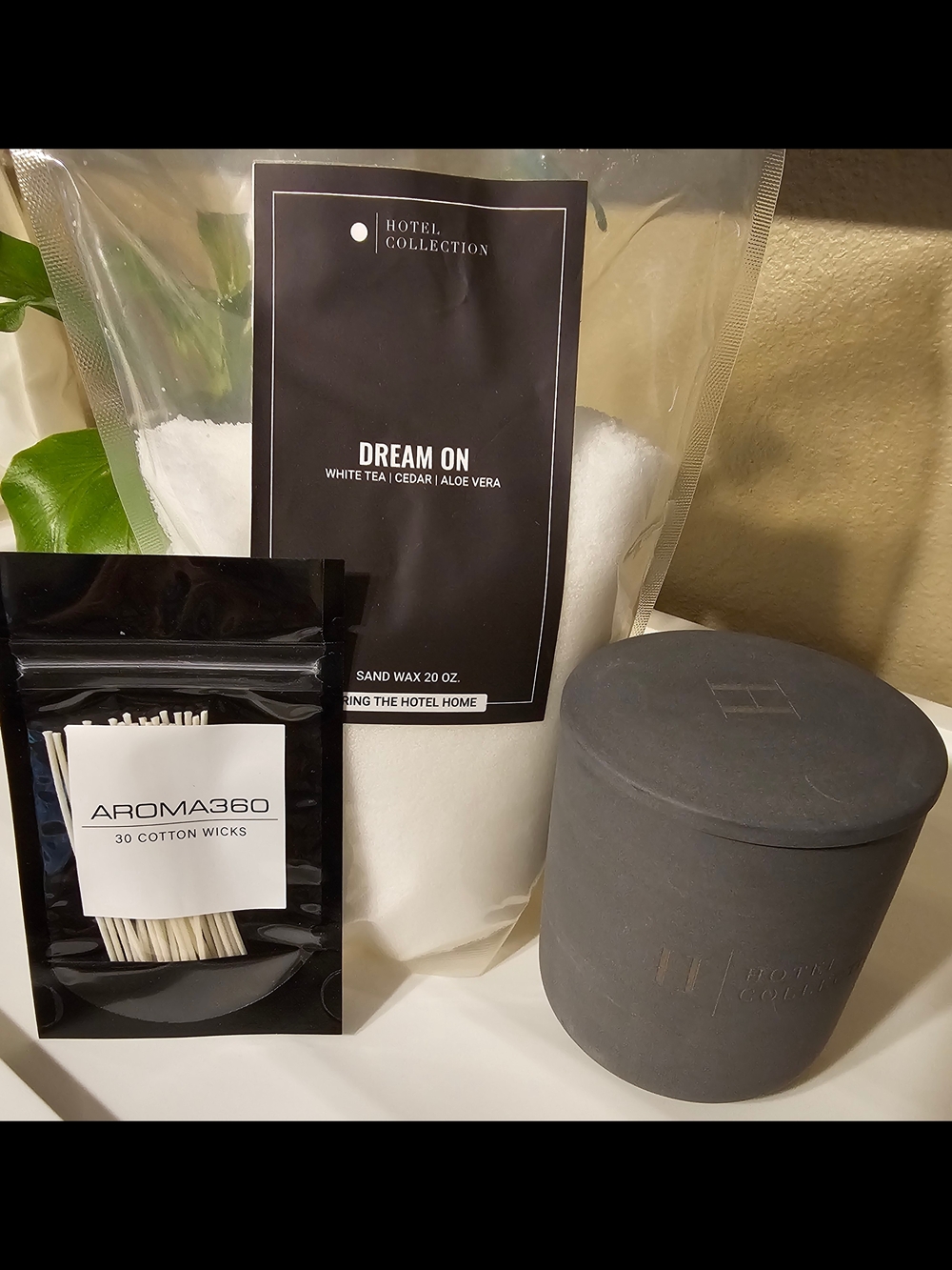 Hotel Collection Petite Ceramic Sand Wax Set- Dream On